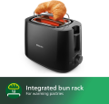 Philips Daily Collection Toaster HD2581/91 – 2 Slice, Wide Slot, Black.