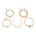 Punk Heavy Metal Rhinestone Chain Bracelets Set for Women Adjustable Crystal Pulseras Bangles Hand Jewelry Gift Steampunk Men.