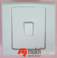 MK Made in Singapore SLIMLINE PLUS 1 Gang 10A Small Rocker One 1Gang Switch Socket. 