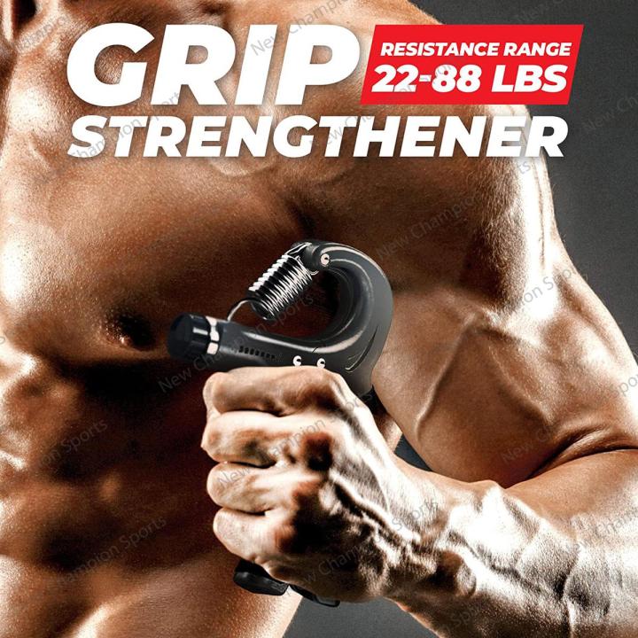 Adjustable Hand Gripper Forearms Wrists Strength Exercise Tension 10kg - 40kg