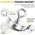 【Trending】 Fishing Magnets, Rare Earth Magnet with Countersunk Hole Eyebolt Diameter for Retrieving in River and Magnetic Fishing.