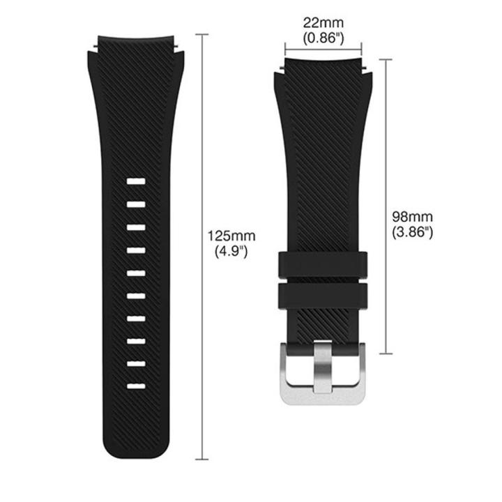 22MM Silicone Sport Strap Watch Band For Samsung Galaxy Watch