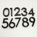 【Exclusive Online Deals】 5.8cm 3d Black House Door Number Plate Home Number Street Mailbox Number Numbers Flat Number Hotel Number Outdoor Door.
