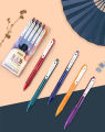 BAOKE PC3848 0.5mm Multicolor Retraceable Gel Pen Pack of 5,. 