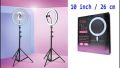 TRIPED STAND RING LIGHT 10 "STUDO SET for YouTube/Facebook Live Video.