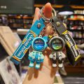 Spaceman Bears Key Chains Ring Fashion Cute Animal Bag Key ring Holder for Motor Bike Car Accessories Gift.