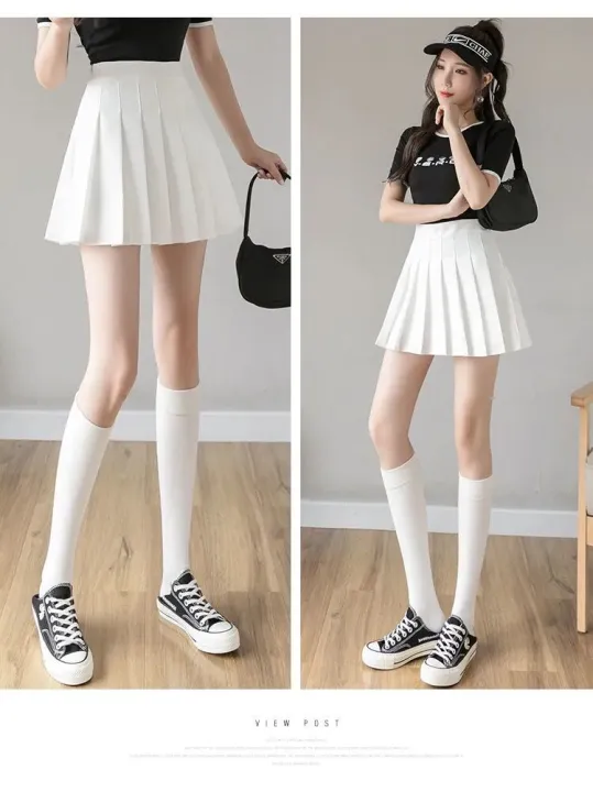 Preppy%20Style%20High%20Waist%20Solid%20Pleated%20Mini%20Skirt%20Women%20Summer%20Spring%20Korean%20Fashion%20Cute%20White%20A-line%20Skirt%20Skort%20Clothes%20-%20Image%207