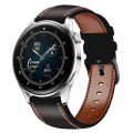 For Huawei Watch GT 3 46mm / GT Runner 22mm Tricolor Stitching Leather Watch Band. 