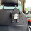Plush Capibara Car Seat Headrest Cup Holder Hook Multi-functional Capybara Auto Seat Back Hanging Hook Phone Holder. 