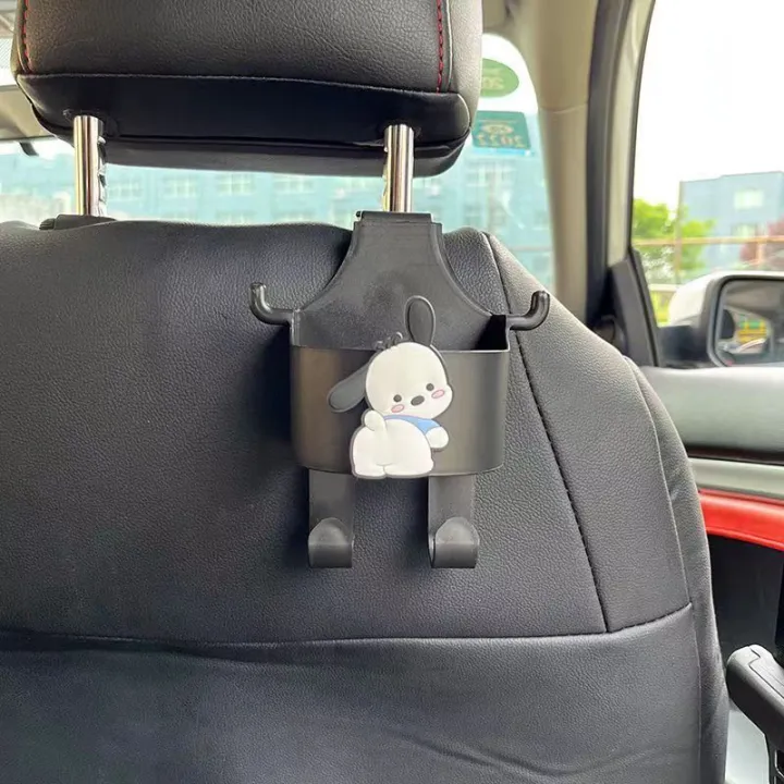 Plush Capibara Car Seat Headrest Cup Holder Hook Multi-functional Capybara Auto Seat Back Hanging Hook Phone Holder