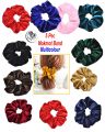 5 pcs Velvet Scrunchies Women Elastic Rubber Band Hair Rope Ponytail Holder.