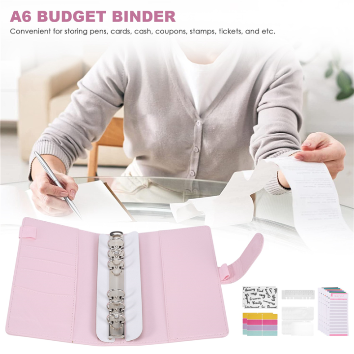 A6%20Budget%20Binder%20with%20Zipper%20Envelopes,%20Budget%20Planner%20Book%20Pink%20-%20Image%203