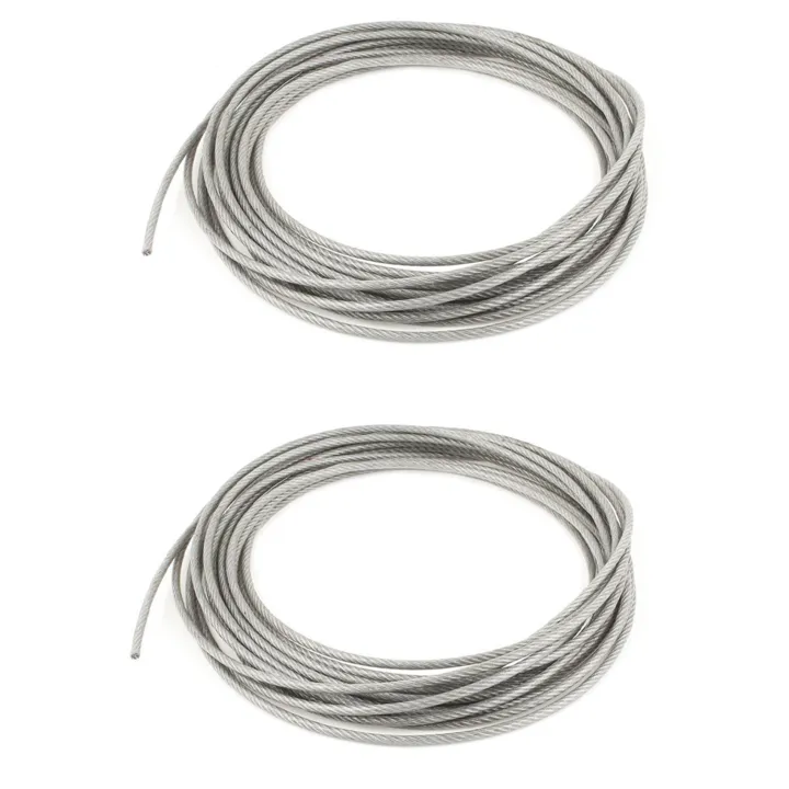 2X%205mm%20Dia%20Steel%20PVC%20Coated,%20Flexible%20Wire%20Rope%20Cable%2010%20Meters%20Transparent%20+%20-%20Image%203