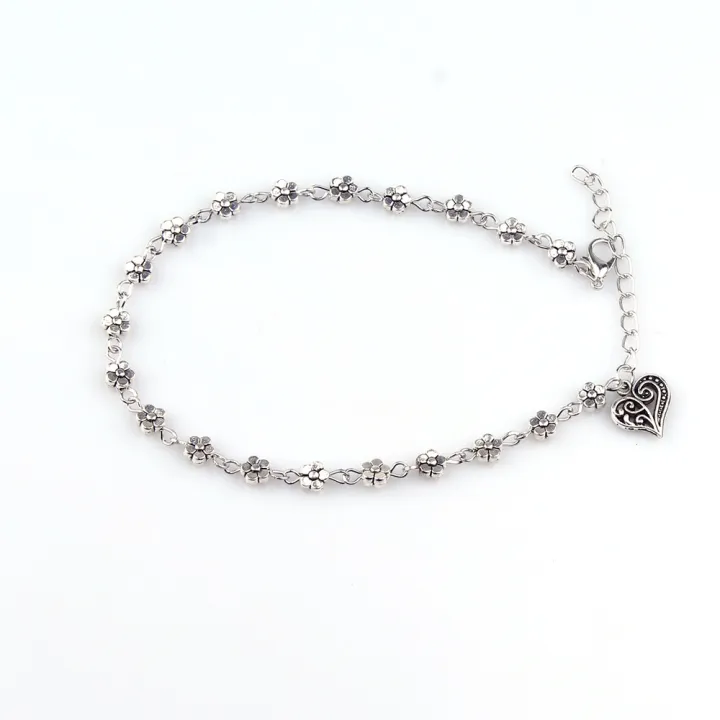 Fashion%20Tibetan%20Silver%20Bead%20Hollow%20Plum%20Daisy%20Flowers%20Heart-Shaped%20Anklet%20For%20Women%20Foot%20Chain%20Barefoot%20Sandals%20Beach%20Jewelry%20-%20Image%209