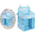 Detachable Storage Hanging Bag, Baby Essentials, for Bedside Storage Diaper Stacker Wall. 