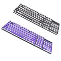 Pudding Keycaps Set, Full 104 Key Set Opaque PBT Keycap Set for 61/64/68/72/87/98/104 Keys Mechanical Keyboards Gaming Typing.
