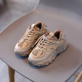 White Chunky Sneakers Children Platform Sport Shoes Girls 2022 Height Increase Shoes Boys Black Khaki Wedge Heels Sneaker F06174. 