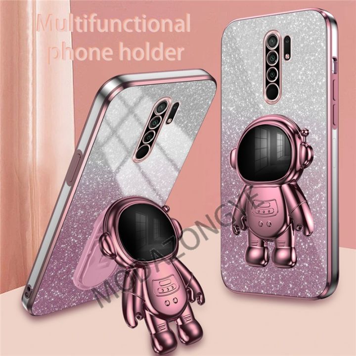 lthmy%20for%20Redmi%209%20case%20electroplating%20colorful%20luxury%20soft%20glitter%20TPU%20cell%20phone%20back%20cover%20phone%20case%20astronaut%20kickstand%20-%20Image%202