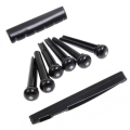 Upper Lower String Pillow Universal Acoustic Electric Guitar Bridge Saddle Black And White color for acoustic guitar. 
