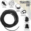 1/2/3/4/5MM Strong Elastic Rope White/black High-Quality Elastic Rope Rubber Band Sewing Garment Craft for DIY Sewing Accessorie. 