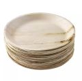 10'' Round Areca Leaf Plate ( Supari Patar Plate ) - 5 Pcs. 