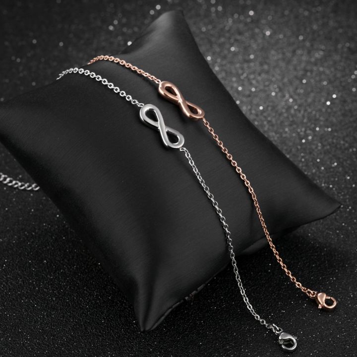 Charms Bow-Knot Shape Korean Silver Minimal Stainless Steel Womens Bracelet