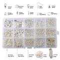 Jewelry Findings Tool Set Open Jump Ring/Lobster Clasp/Tail Chain/Clip Buckle/Drop Kit/Earring Hooks/ For DIY Jewelry Making.