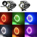 U7 Motorcycle LED Headlights Replacement Headlamp IP67 Waterproof With 3 Modes Round Driving Headlight.