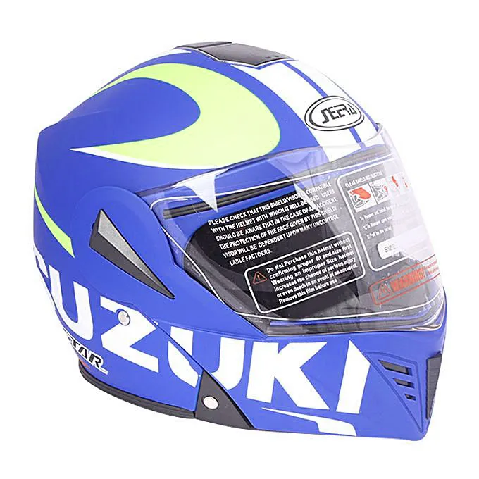 Suzuki gixxer helmet blue sale