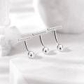 ZS 14/16G 925Sliver Minimalist Belly Button Ring Women Zircon Reverse Navel Piercing T Shape Navel Rings Barbell Body Jewelry. 