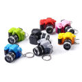 Mini Camera Keychain SLR Camera Keychain Car Key Chain Key Ring LED Flashlight Colorful Kaca Key Chain For Gift Wholesale.