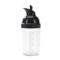 Easy Grips Salad Dressing Shaker Dispenser Leakproof Container Bottle Universal Sauces Mixer with Scales Kitchen GadgetA 5.5x17cm.
