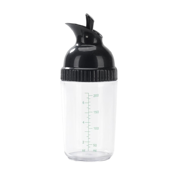 Easy Grips Salad Dressing Shaker Dispenser Leakproof Container Bottle Universal Sauces Mixer with Scales Kitchen GadgetA 5.5x17cm
