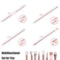 Blackhead Remover Pimple Comedone Extractor Tool Best Acne Removal Kit - Treatment for Blemish, Whitehead Popping, Zit Removing for Risk Free Nose Face Skin with Case. 