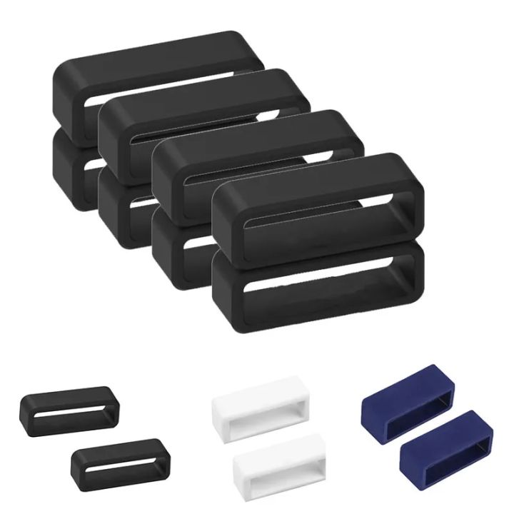 2 Pcs Rubber Rings Watch Strap Loops Silicone Replacement Watch Band Keeper Holder Retainer 12/14/16/18/20/22/24/26/28/30mm