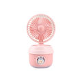 Light spray, small fan, USB charging, three levels of wind angle, adjustable wind angle, summer student dormitory desktop cooling fan.