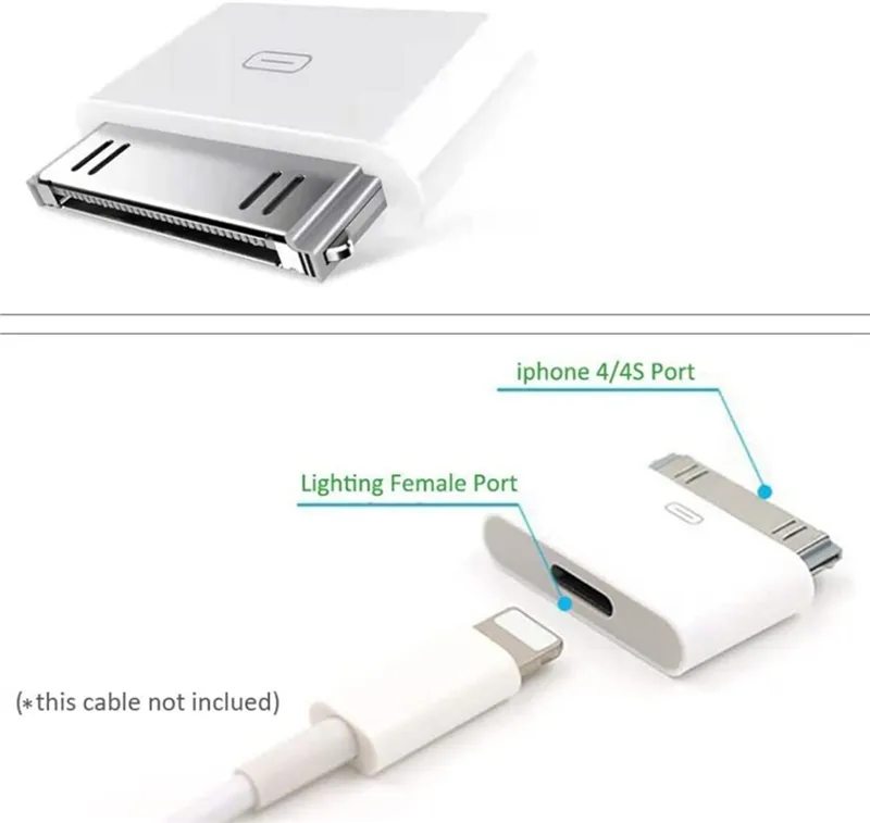 Ipad 30 Pin Female To Usb Adapter Docking 30pin To USB Female Data