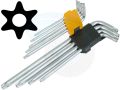 TOLSEN 9Pcs Torx Extra Long Arm Allen Hex Key Set (T10/T15/T20/T25/T27/T30/T40/T45/T50) Model: 20057. 