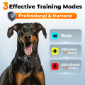 3300Ft Electric Dog Training Collar Remote Control IP7 Waterproof Rechargeable Dog Bark Collar for All Size Dog Vibration Sound. 