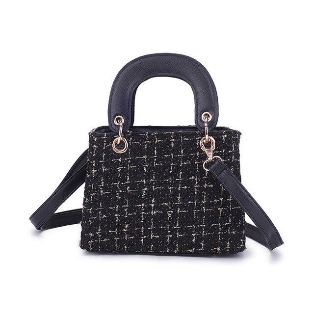 Women's%20New%20Korean-Style%20Simple%20Woolen%20Square%20Sling%20Bag%20Shoulder%20Bag%20-%20Image%202