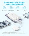 Anker Zolo A110M 45W Power Bank with Built-in Dual Type-C Cable - 20000mah , Dual Built-in USB-C Cables, USB-C&A Port, for iPhone 17/16 Series, Galaxy, and More.