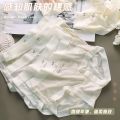 Crotch Hot Underwear Antibacterial Female Online Influencer Seamless Ice Silk Underwear Pure Cotton Female Students Summer Ultra-Thin Seamless Thin.