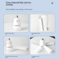 Socket Fan Light with Remote, Ceiling Fan with 3-Speeds, Dimmable LED, E27 Base, Cordless Light Socket Fan Easy Install. 