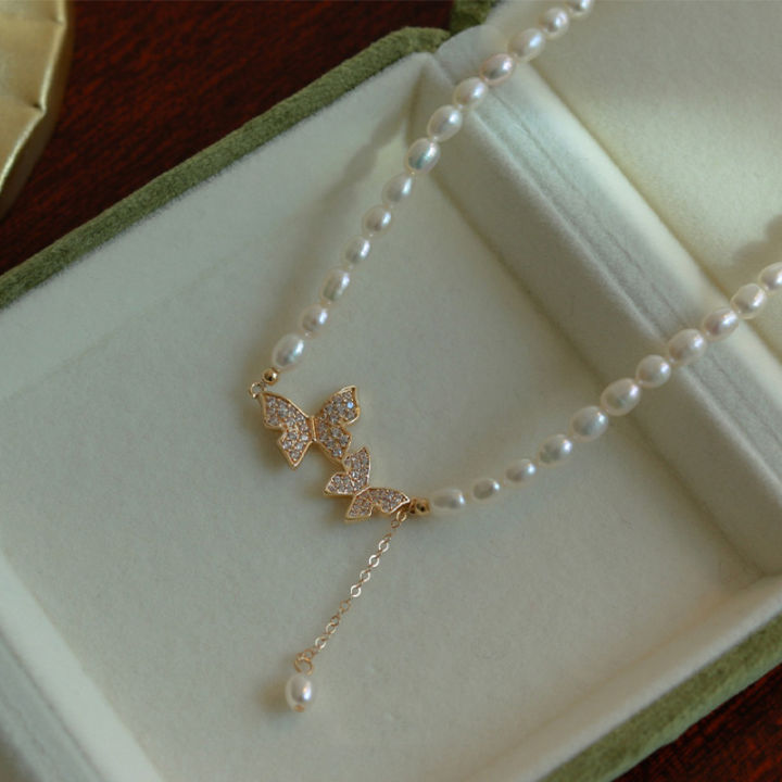 Fashionable%20Trendy%20Butterfly%20Pendant%20Pearl%20Choker%20Necklaces%20for%20Girls%20Simple%20Stylish%20-%20Pearl%20Adjustable%20Women%20Necklace%20Jewelry%20Accessories%20Gift%20for%20Women%20Simple%20New%20Collection%202025%20-%20Image%203