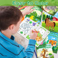 24Pcs Safari Animals Mini Activity Books Kids Jungle Safari Animals Coloring Books for Party Favors Birthday Gifts Goodie Bag. 