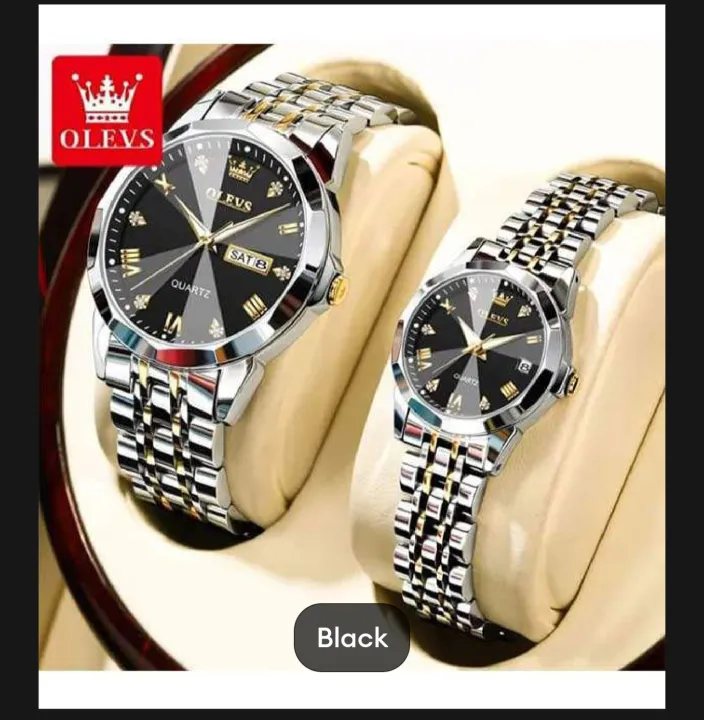 Olevs%209931%20Luxury%20Fashion%20Stainless%20Steel%20Imported%20Wuartz%20couple%20Man%20for%20women%20watch%20-%20Image%202
