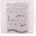 Clear Stamps Music Theme Letters Stamps for Party Supplies Album Journals. 