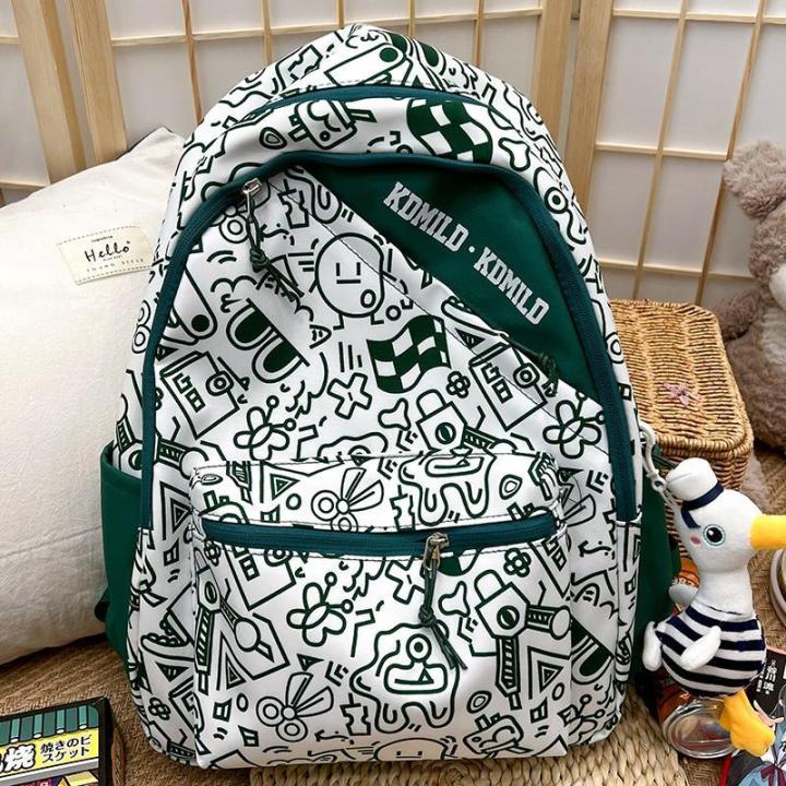 Large%20Capacity%20High%20School%20and%20College%20Student%20Graffiti%20Harajuku%20Hongkong%20Style%20Schoolbag%20Female%20Japanese%20Korean%20Korean%20Style%20Mori%20Style%20Men's%20Backpack%20-%20Image%204