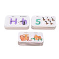 Number Alphabets Cards, Alphabets Cards Set Blocks for Preschool for Children. 