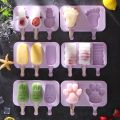 Silicone Ice Cream Mold Reu Popsicle Molds DIY Homemade Cute Cartoon Ice Cream Popsicle Ice Pop Maker Mould. 